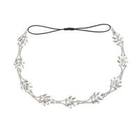 COOPHYA Cerchietto per Sposa Strass in Lega Elastica, Fascia Chioma Elegante e Delicata per Donne, per Matrimonio e Festa
