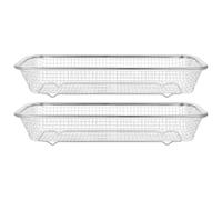 COOPHYA Cestello Portabacchette 2 in Inossidabile Argento Design Multifunzionale Facile da Pulire , per Piano Cucina
