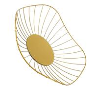 COOPHYA Cesto Porta Grande Capacità Struttura Robusta in Ferro Dorato e Design Multifunzionale per da Cucina o Piano di Lavoro