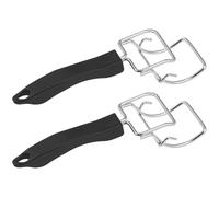 COOPHYA Clip per Teglie da Forno 2 Pezzi Manico Antiscottatura, Morsetto Stabile per Piastre e Griglie, Estrattore per Pentole Multiuso Foro per Appendere, Accessori Cucina Professionale