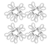 COOPHYA Connettore a Catena Perline 2,4 Mm in Acciaio Inox 80 Pezzi, Doppio Anello Resistente per Creazione Gioielli, Componenti per Fermagli, Estensore Leggero per Lampadari Ventilatori