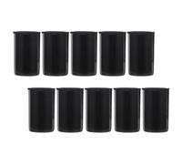 COOPHYA Contenitori per e Conservazione Film per Pellicole Fotografiche in Plastica Neri 10 con Coperchio Resistente agli Urti