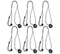 COOPHYA Cordino magnetico per microfono lavalier con supporto a clip e bottone, 6 pezzi, per uso hands free in podcast e streaming