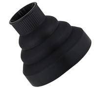 COOPHYA Diffusore Asciugacapelli in Silicone Nero Pieghevole, Accessorio Professionale per Chioma, Protegge dal Calore e Riduce L'effetto Crespo, per Casa e Salone