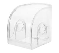 COOPHYA Espositore Trasparente per Orologi Scatola Singola Box Acrilico Bianco Custodia Organizer da Viaggio Quadrata Foro per Donna