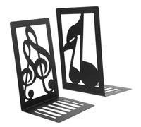 COOPHYA Fermalibri Organizza e Protegge in Ferro a Forma di 2 Nero per Negozi e Centri Commerciali