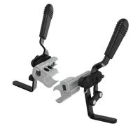 COOPHYA Freno per Sedia a Rotelle in Lega di Alluminio 25mm, Set 2 Pezzi Leva a Mano Laterale, Ricambio Compatibile per Sedia a Rotelle Elettrica, Bloccaggio Ruote per Uso Domestico