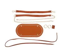 COOPHYA Kit per Realizzazione Borsa Secchiello Fai-da-Te in Pu Marrone Leggero e Portatile Struttura in Lega di Alluminio per Appassionati DIY