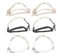 COOPHYA Lacci per Tacchi Donna 3 Paia Cinturini Elastici Antiscivolo per Scarpe Tacchi Alto e Copri Tallone Rimovibili Colore Casuale