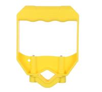 COOPHYA Manico Resistente Giardino Regolabile Rastrello e Badile da Plastica Gialla Impugnatura Antiscivolo Rimozione per Lavoro Neve
