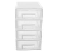 COOPHYA Organizer da Tavolo Trasparente Cassetti Multi-strato in Pp, Contenitore Multi-funzione per Cosmetici e Accessori, Mobiletto da Scrivania Efficiente per Camera da Letto