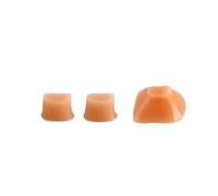 COOPHYA Paraurti in Silicone Marrone Accessorio Leggero e Flessibile 3 Pezzi Ricambio per Flauti Modello Cf102 per Chiave Trillo del Flauto
