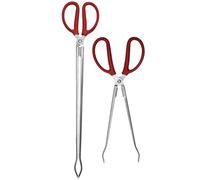 COOPHYA Pinze in Acciaio 2 Pezzi 38 CM e 51 CM Bordi Seghettati per Pesca e Raccolta Rifiuti Strumenti Multiuso per Granchi Pesci e Pulizia Esterni in Cortile e Parchi