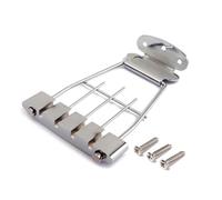 COOPHYA Plated String Adjustable Tailpiece Bridge Per Chitarra Archtop Con Viti Spaziatura Struttura Facile Da Installare Per Chitarre Jazz e Acustiche
