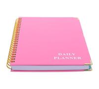 COOPHYA Quaderno Spiralato Rosa A5 per Ufficio Carta Resistente, Blocco Note Multifunzione Linee, per Organizzare Giornate e Pianificare Budget