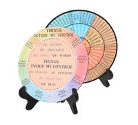 COOPHYA Ruota Dei Sentimenti Con Supporto Decorazione Emozionale Per Natale Ornamento Da Tavolo in Pvc E Legno Ruota Delle