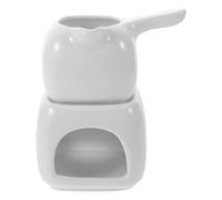 COOPHYA Scaldacera in Ceramica Bianco per Oli Essenziali, Diffusore di Aromi per Casa e Spa, Bruciatore Controllo Temperatura e Porta Lumini Decorativo