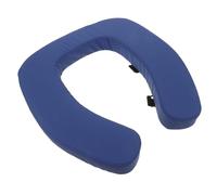 COOPHYA Sedile del Water Imbottito Cuscino Rialzato Blu, Copriwater Morbido Cinghia di Fissaggio e Gancio Antiscivolo, per Anziani e Uso in Bagno