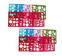COOPHYA Set 14 Stampi Stencil Applique Lana Feltro per Progetti Creativi e Decorazioni Casa