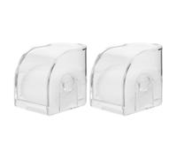 COOPHYA Set 2 Pezzi Porta Orologi da Viaggio Trasparente in Acrilico Foro Sospensione, Custodia Compatta Quadrata per Esposizione e Organizzazione Orologi da Uomo, Piccola Scatola