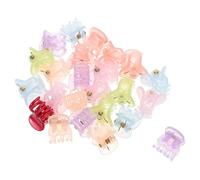 COOPHYA Set 24 Pezzi Mini Pinze per Chioma in Plastica per Bambine, Clip Artiglio Leggere e Multifunzione Design Carino per Accessori Chioma e Amiche