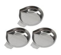 COOPHYA Set 3 Pezzi Piatti di Pesatura in Acciaio Inossidabile Argento Design a Beccuccio Appuntito e Resistenza All'usura per Bilancia da Cucina e Negozio di Frutta