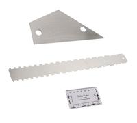 COOPHYA Set 3 Pezzi Righello Livellatore per Chitarra in Acciaio Inossidabile, Strumento per Misurare Tasti e Verificare la Linearità della Tastiera, Accessori per Chitarra Acustica