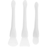 COOPHYA Set 3 Pezzi Spatole in Silicone Riutilizzabili per Ceralacca, Raschietti Multifunzionali per Pulizia Cera e Maschere Viso, Comode Piccole Spatole Ergonomiche per Bellezza e Cura