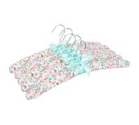 COOPHYA Set 5 Grucce Resistente senza Segni in Cotone e Spugna Imbottite Antiscivolo Struttura in Legno e Metallo Perfette per Appendere Abiti e Maglioni