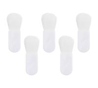 COOPHYA Set 5 Pennelli Trucco Mini Setole Morbide Sintetiche, Manico Corto Facile da Tenere, Riutilizzabili per Uso Make Up Quotidiano Ragazze