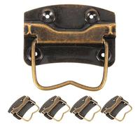 COOPHYA Set 5 Pezzi Maniglie Vintage in Ferro per Casse in Legno, Stile Antico, Facili da Installare e Leggere, per Mobili e Scatole Decorative