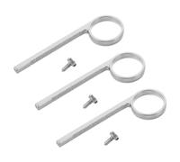 COOPHYA Set da 3 Anelli Scorrevoli Accessori per Valvole per Tromba in Metallo Argento con Viti per Esibizioni Live e Pratica