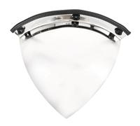 COOPHYA Specchio Convesso di Sicurezza in Acrilico Argento Visibilità Massima e Immagine Chiara per Punti Ciechi in Magazzino e Traffico Esterno