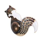 COOPHYA Spilla da Donna Vintage a Forma di Animale Design a Goccia D'olio, Accessorio di Abbigliamento in Lega Nero, Elegante e Semplice per Festa e Banchetto