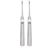 COOPHYA Tagliacuticole in Acciaio Inossidabile 2 Pezzi V-shape per Unghie e Piedi, Spingi Cuticole Professionale per Uso Domestico e Pedicure Preciso