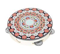 COOPHYA Tambourine Mano Stile Antico Con Design Elegante Strumento Musicale Per Ragazzo Ragazza e Adulti Per Danze e Attività Educative Ottimo Per Sviluppare Le Capacità Motorie e