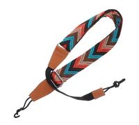 COOPHYA Tracolla per Ukulele Doppio Gancio a J Regolabile in Nylon e Pelle Sintetica, Materiale Morbido e Confortevole per Uso 21-26 Pollici