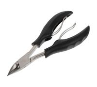 COOPHYA Tronchesino Unghie in Acciaio Inossidabile Nero, Pinza per Cuticole Multiuso Doppia Molla, per Manicure a Casa in Salone Unghie