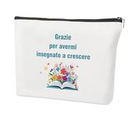 Coopyin Regalo Maestre Fine Anno, Idee Regalo Insegnanti, Regali Natale Compleanno Pensione Maturità Laurea Festa della Donna Pasqua Grazie Idee Regali per Maestra Originali Utile Trousse Trucchi