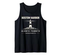 Coordinate del Faro di Boston Harbor Massachusetts Canotta