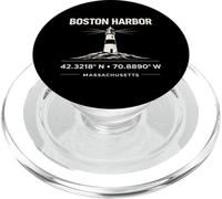 Coordinate del Faro di Boston Harbor Massachusetts PopSockets PopGrip per MagSafe