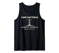 Coordinate del Faro di Cape Hatteras North Carolina Canotta