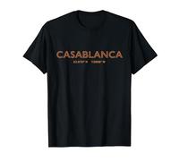 Coordinate della Città del Marocco - Casablanca Maglietta, Uomo, Nero, 3XL
