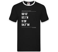 Coordinate Di Surf St Ives - Ringer Da Uomo - Surfista Tavola Da Spiaggia