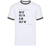 Coordinate Di Surf St Ives - Ringer Da Uomo - Surfista Tavola Da Spiaggia