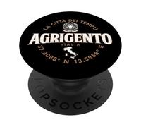 Coordinate Etichetta Agrigento Italia 2C PopSockets PopGrip Adesivo