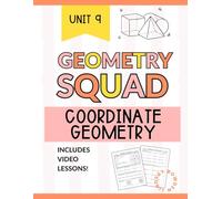 Coordinate Geometry Workbook for High School: Distance, Midpoint, Proof & Equation of a Circle Practice