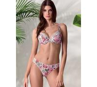 Coordinato con balconcino imbottito twin-bra e slip con pizzo Lormar Look 052799