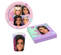 Coordinato festa bambola BARBIE bambini piatti bicchieri tovaglioli