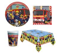 Coordinato festa SAM il pompiere bambini piatti bicchieri tovaglioli tovaglia